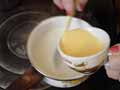 Add custard powder mix