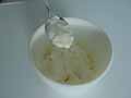Adding double cream to riccotta Adding double cream to riccotta