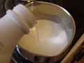 Add milk to saucepan