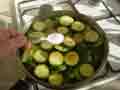 Add salt to zucchini