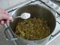 Adding the flour