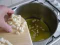Adding garlic