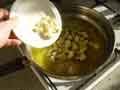 Adding garlic