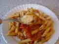 Adding grated Parmesan cheese
