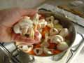 Adding mushrooms