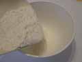 Flour to mixing bowl Flour to mixing bowl