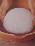 Bread dough rising