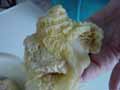 Stuffed cabbage leaf parcel fold 2
