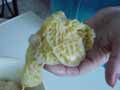 Stuffed cabbage leaf parcel fold 3