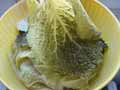 Cooked cabbage leaves Cooked cabbage leaves