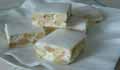 Cut torrone pieces Cut torrone pieces