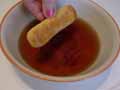 Dip other side of the savoiardi biscuits