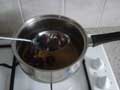Draining boiled chestnuts