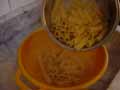 Drain pasta shells