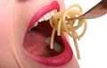 Eating spaghetti