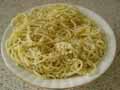 Finished pasta caio e pepe Finished pasta caio e pepe