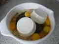 Ingredients for tortelli filling