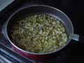 Garlic and onion frying Garlic and onion frying
