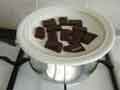 Melting dark chocolate