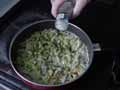 Add pepper to pan Add pepper to pan