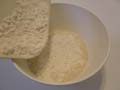 Plain flour adding