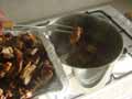 Replacing meat back in the pan