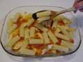 Second layer of pasta tubes