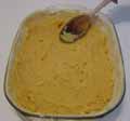 Smoothing surface of torta di patate Smoothing surface of torta di patate