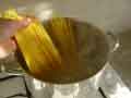 Spaghetti in pan Spaghetti in pan