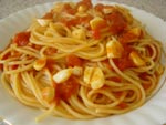 Spaghetti with garlic 