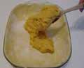 Spoon potato filling Spoon potato filling