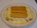 Fourth layer of savoiardi biscuits.