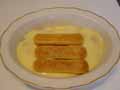 Start second savoiardi biscuit layer