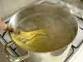Stirring spaghetti Stirring spaghetti