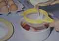 Straining custard
