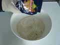 Adding sweet chestnut flour Adding sweet chestnut flour