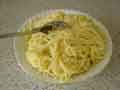 Tossing spaghetti Tossing spaghetti