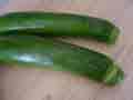 Trim tops of zucchini