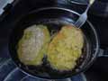Turn escalopes over