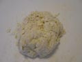 Turned out dough mixture Turned out dough mixture