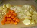 Vegetable ingredients for the stew